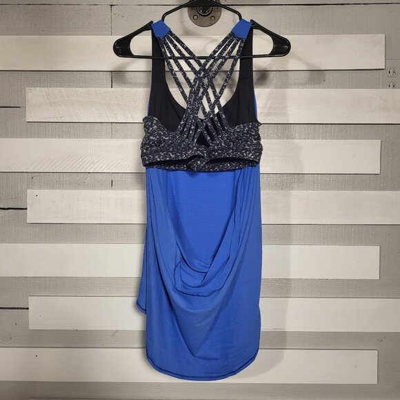 Lululemon Wild Tank - Pipe Dream Blue - Digi Pixie Caspian Blue Black - Picture 2 of 2